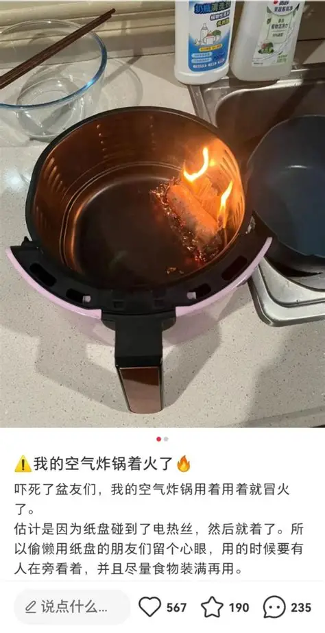 谨防空气炸锅变火“锅” ！